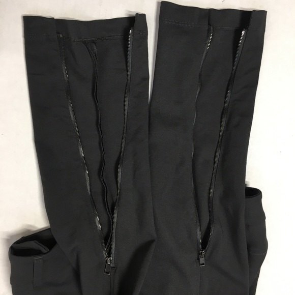 Vince Ponte Skinny Pants with Zipped Hem Gray 8 - Picture 6 of 8